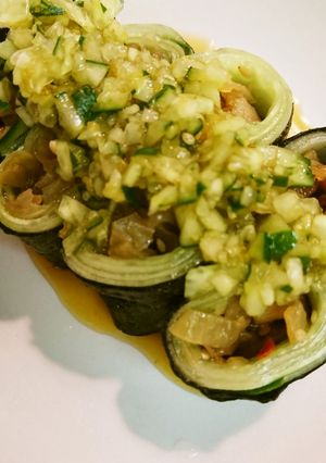 中華クラゲ・キュウリ巻き-レシピのメイン写真
