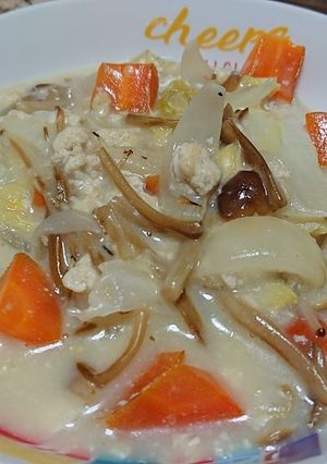 榎茸と野菜のチーズクリーム煮-レシピのメイン写真