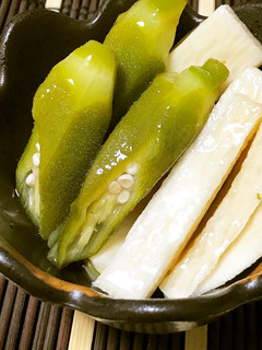 簡単!常備菜や副菜◎長芋とオクラの酢の物-レシピのメイン写真