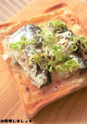 簡単★イワシと長葱のドテマヨトースト-レシピのメイン写真