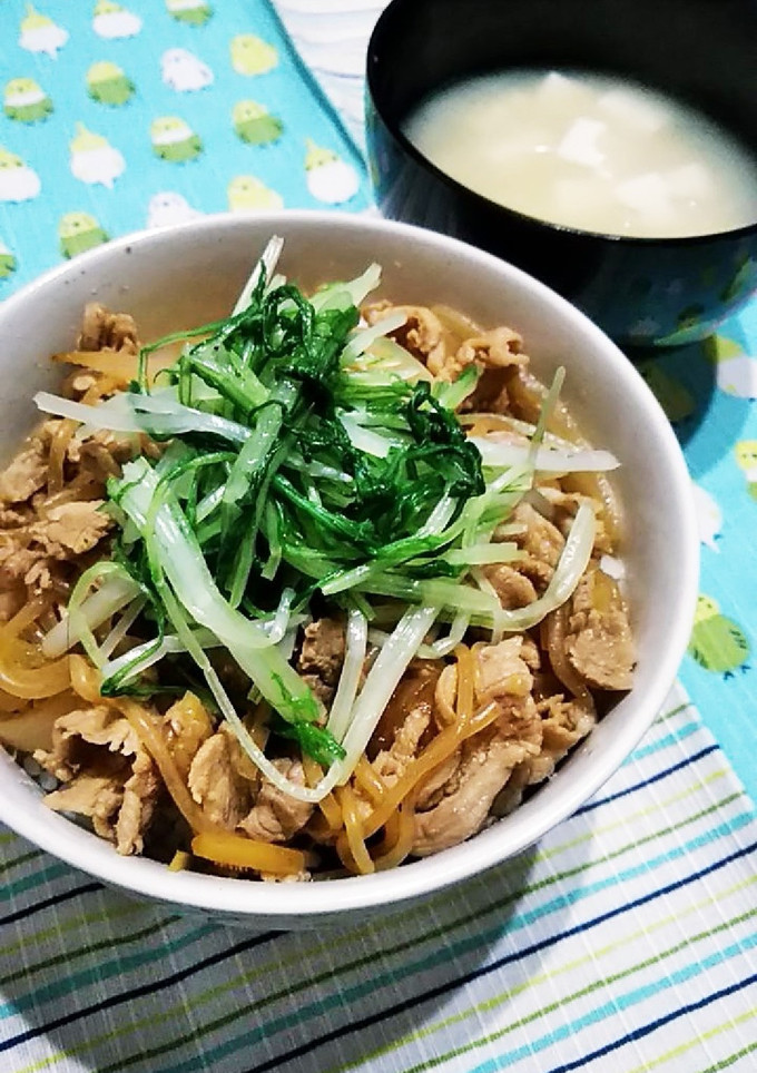 我が家の豚丼-レシピのメイン写真