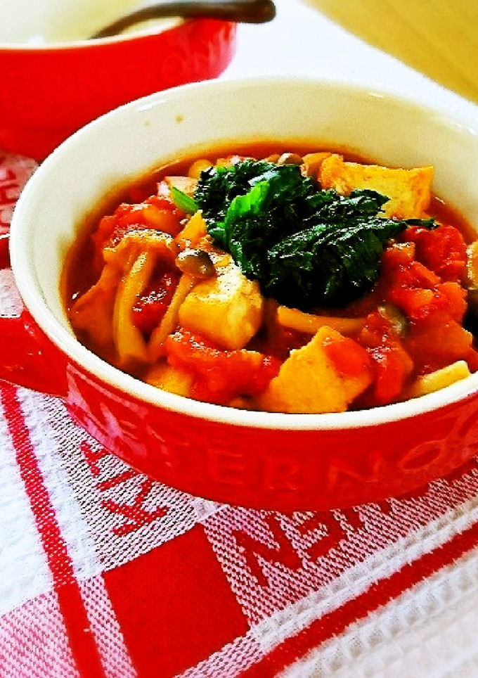 低糖質♪厚揚げと豆のトマト煮-レシピのメイン写真