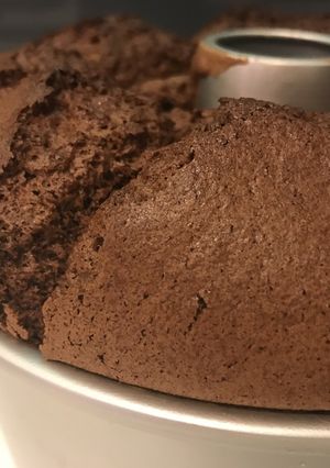 簡単☆濃厚ふわふわチョコレートシフォン-レシピのメイン写真