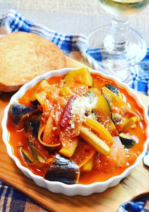 野菜ジュースで簡単コク旨♪ラタトゥイユ☆-レシピのメイン写真