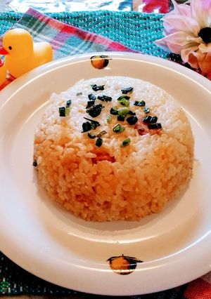 レンジで簡単　チャーハン風卵かけご飯♪-レシピのメイン写真