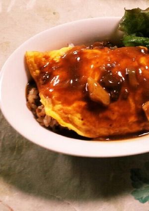 残りカレーで作るオムカレー٩(Ü*)۶-レシピのメイン写真