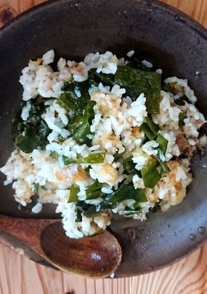 美味しい食感!!生わかめ炒飯-レシピのメイン写真