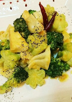 筍とブロッコリーの味噌マヨネーズ炒め♪-レシピのメイン写真