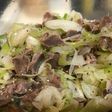 砂肝とネギの中華風和え物