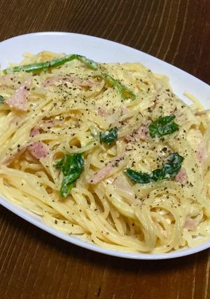 雑な男料理:簡単カルボナーラ!!-レシピのメイン写真