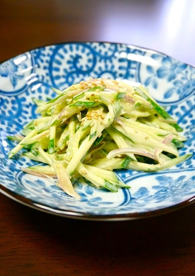簡単副菜！胡瓜のみょうがマヨ和え-レシピのメイン写真