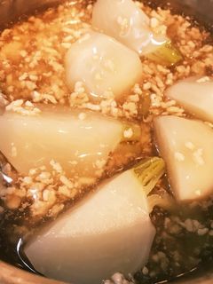 カブの煮物ひき肉あんかけ-レシピのメイン写真