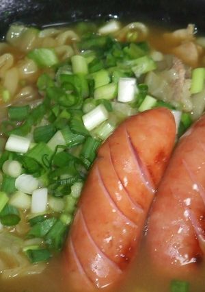 ホットドッグ風カレーうどん-レシピのメイン写真