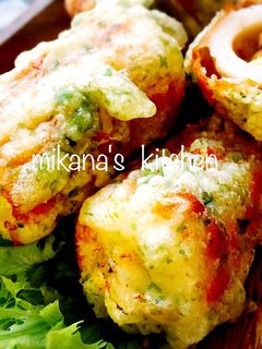 納豆入り☆ちくわの簡単磯辺揚げ☆-レシピのメイン写真