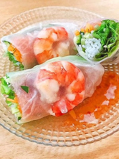 低糖質!えびの生春巻き-レシピのメイン写真