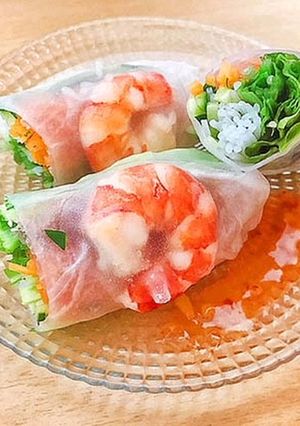 低糖質!えびの生春巻き-レシピのメイン写真