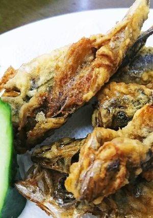 秘密の粉簡単骨までパリパリ小あじの唐揚げ-レシピのメイン写真