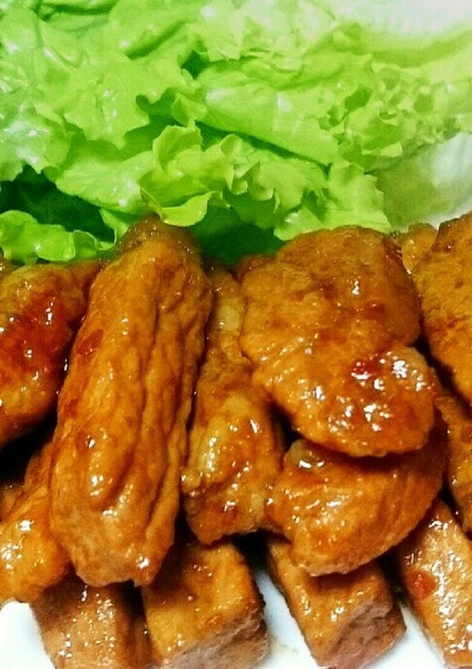 お肉柔らか☆豚ロースの照り焼き♥簡単☆-レシピのメイン写真
