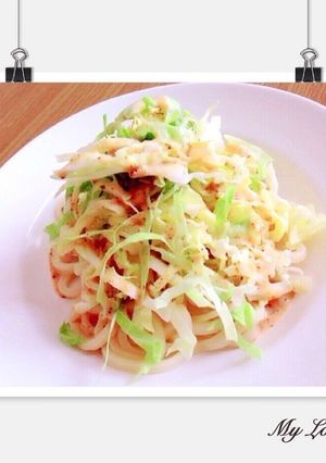 簡単♡ごまドレキャベツうどん♡-レシピのメイン写真