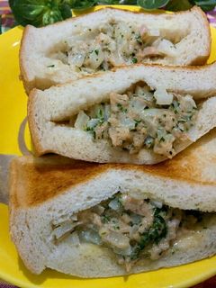 新玉ねぎとツナでホットサンド風♪-レシピのメイン写真