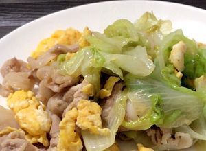 レタスの大量消費に！豚肉レタス卵炒め-レシピのメイン写真