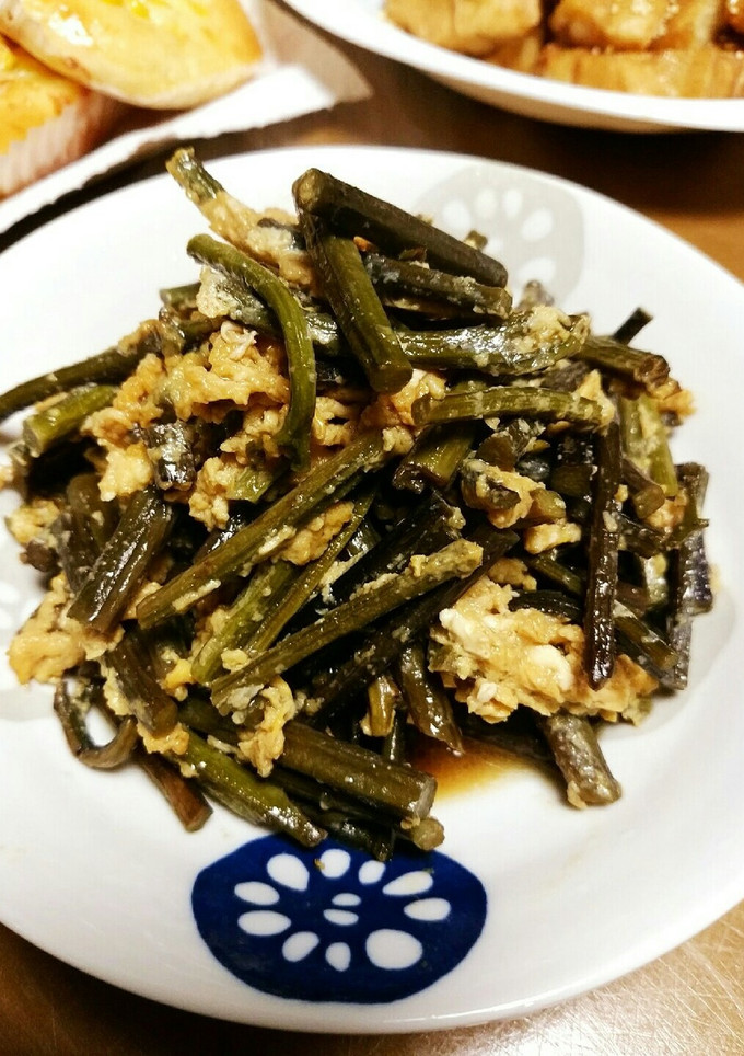 ＊田舎のわらび卵とじ＊-レシピのメイン写真