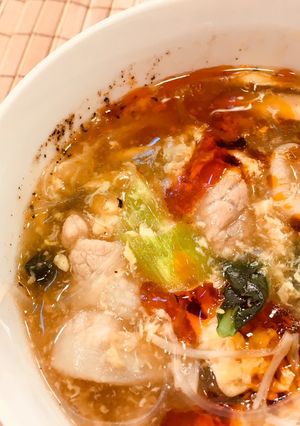 サンラー春雨スープ-レシピのメイン写真