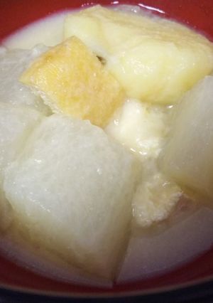 白味噌を使った雑煮-レシピのメイン写真