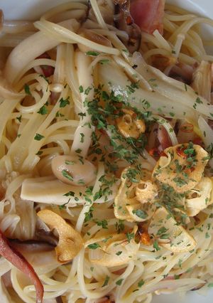 ベーコンと茸のオイルベースパスタ-レシピのメイン写真