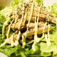 鶏肉塩胡椒焼き&レタスのマヨネーズサラダ