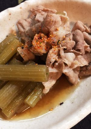 蕗の豚肉煮-レシピのメイン写真