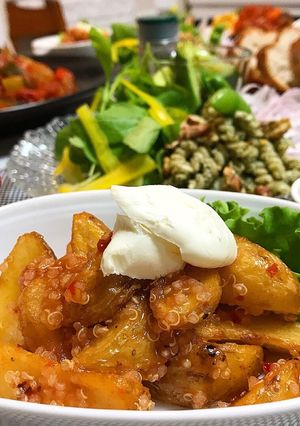 スイートチリソースでハワイアンポテト-レシピのメイン写真