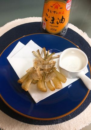 やみつき島らっきょうごま油炒め揚げ-レシピのメイン写真