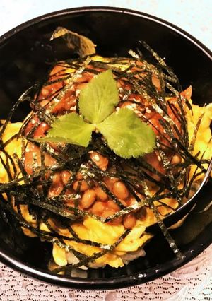 とっても簡単!とろふわ卵の納豆キムチ丼☆-レシピのメイン写真