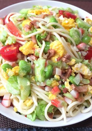 簡単!混ぜ混ぜサラダパスタ!(^^)!-レシピのメイン写真