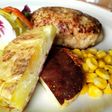 潰しポテトのチーズ焼き