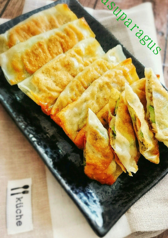 ５分で簡単！アスパラとツナマヨの包み焼き-レシピのメイン写真