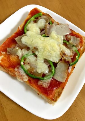 酢玉ねぎでピザソース&ピザトースト-レシピのメイン写真