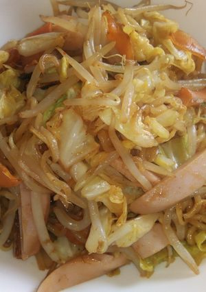 辛ラーメンでやきそば-レシピのメイン写真