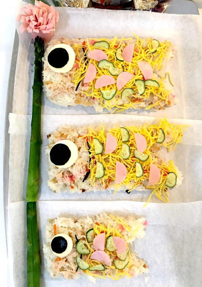 ちらし寿司でこいのぼり♪こどもの日に-レシピのメイン写真