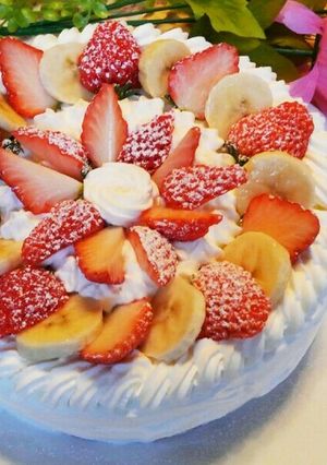 苺とバナナのショートケーキ❤-レシピのメイン写真