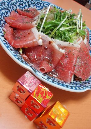 水菜と生ハム簡単サラダ♪-レシピのメイン写真