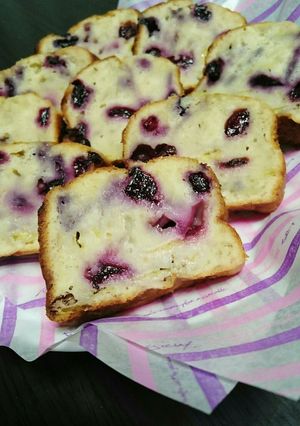 完熟バナナとブルーベリーのパウンドケーキ-レシピのメイン写真