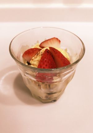 ❁バニラアイスに苺とバルサミコ酢❁-レシピのメイン写真