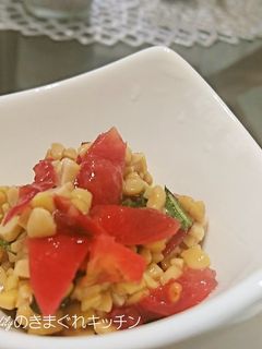 トマトと納豆の和え物-レシピのメイン写真