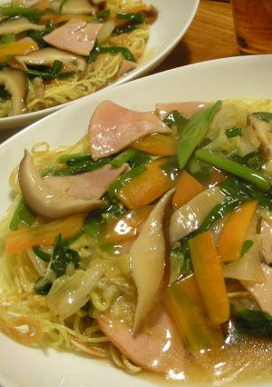 中華スープで！あんかけ固焼きそば-レシピのメイン写真