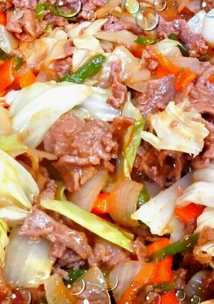 *牛肉&キャベツの甘味噌炒め*-レシピのメイン写真