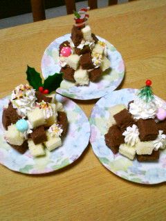 クリスマスツリー(みたいな)ケーキ-レシピのメイン写真