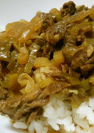 牛スジ細切り丼。-レシピのメイン写真