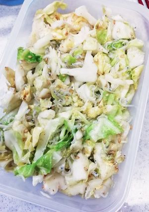 【レンジで簡単】キャベツとじゃこの和え物-レシピのメイン写真